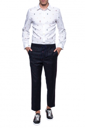 Trousers with a bee motif, zdjęcie 2 Trousers with a bee motif od Gucci